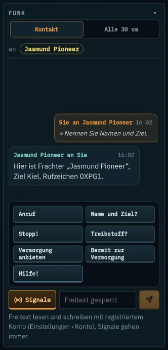 Funk-Box als Chat mit Signalen