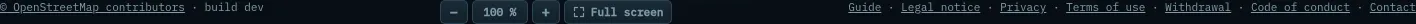 Footer with zoom and full screen